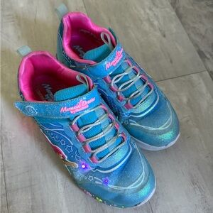 Skechers Kids Light-Up Sneakers - Blue and Pink